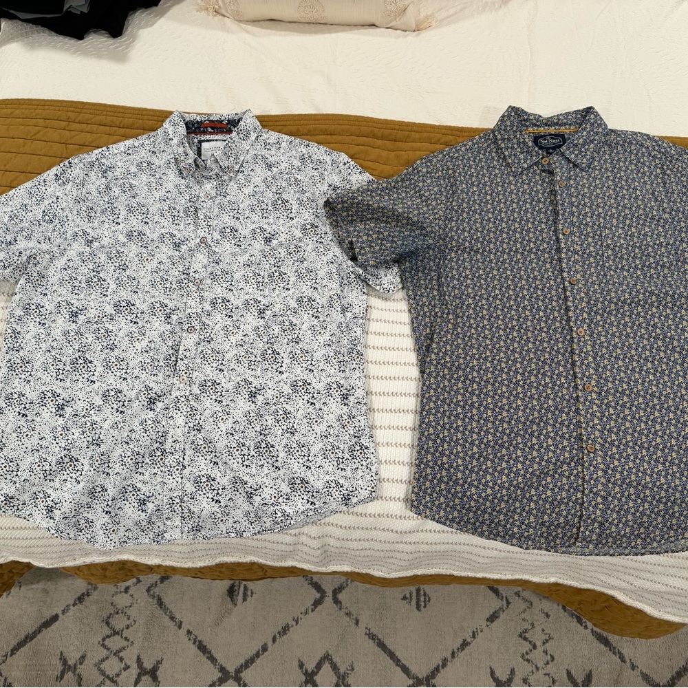“LOT” Denim and Flower By Ricky Singh;‎ 2 Shirts